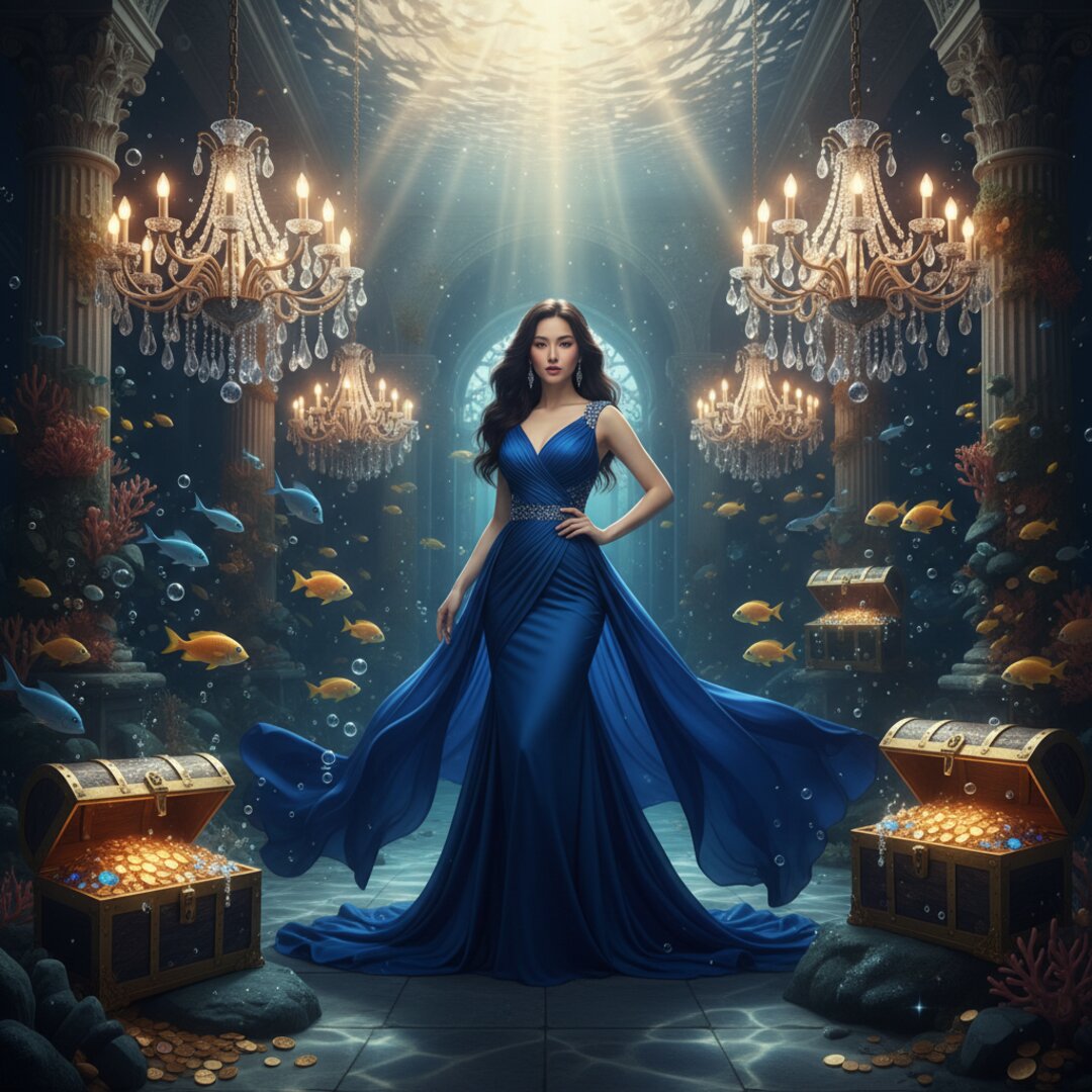 Sảnh casino sang trọng phong cách Atlantis dưới đáy biển